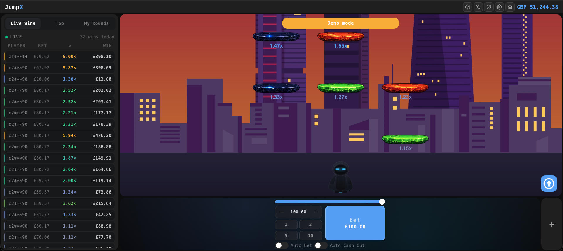 JumpX — Desktop